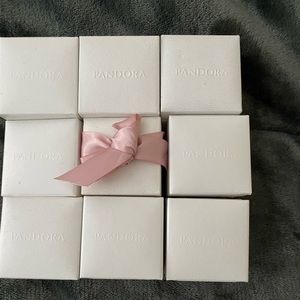 Lot of 9 ring/earring boxes for Pandora